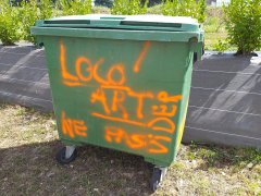 Le container pour récolter tous les déchets qui seront ensuite triés